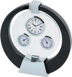 Часы, термометр и гигрометр A9159 BL  